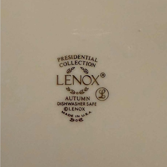 A REAL FIND! Five-piece place settings Lenox Autumn Presidential Collection - Picture 2 of 2